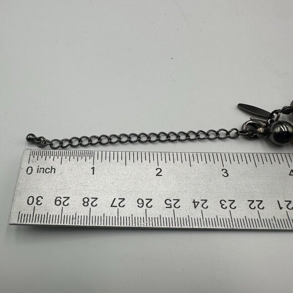 3/$30 NY Necklace Amber Color Purple Faceted Acrylic Beads Chunky Statement 18" - Picture 9 of 11